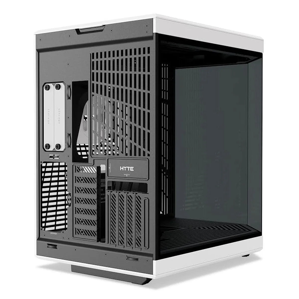 HYTE Y70 double chambre ATX Noir/Blanc avec fenêtre en verre — vue 5