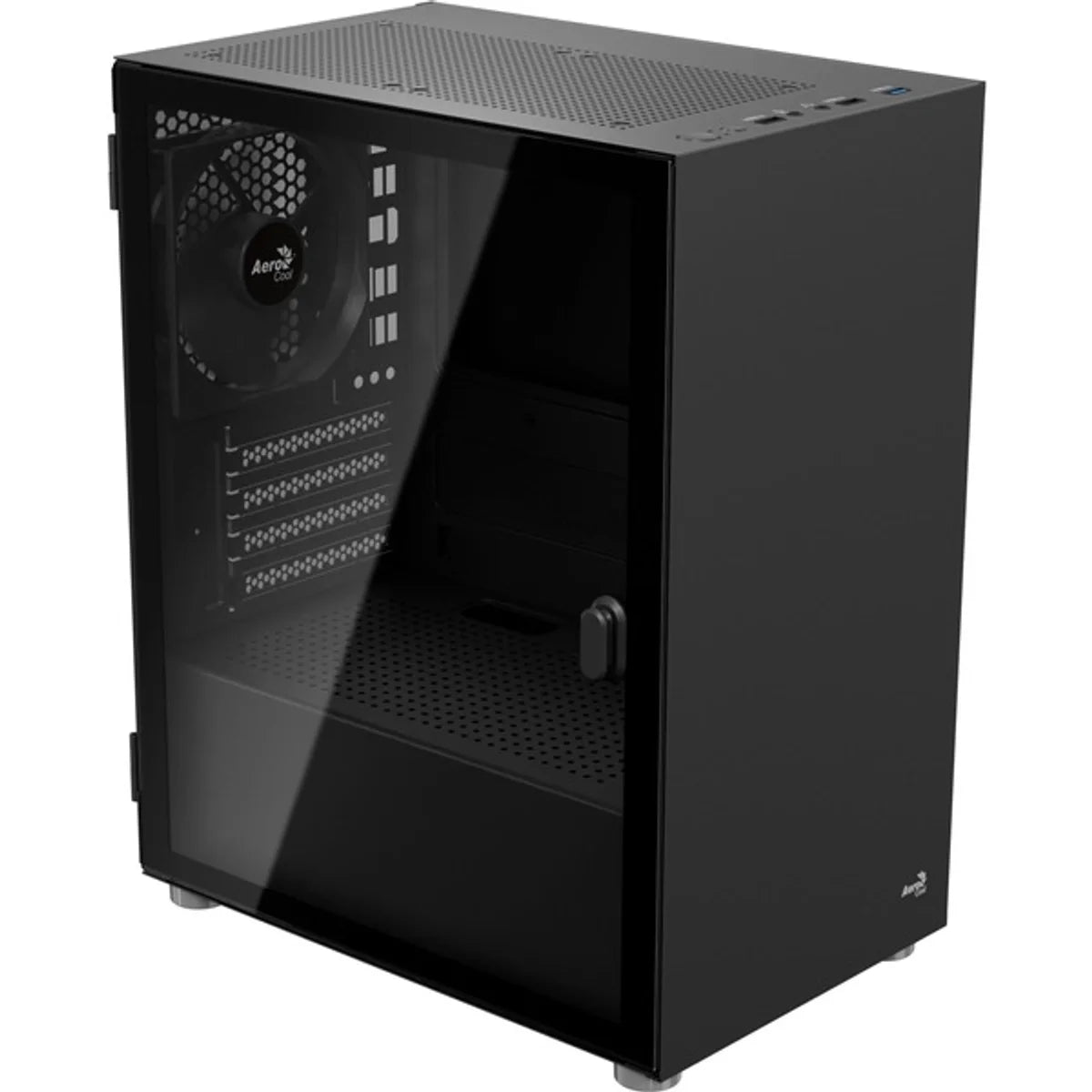 Aerocool CS-111-G-BK-v1 (Noir, verre trempé) — vue principale