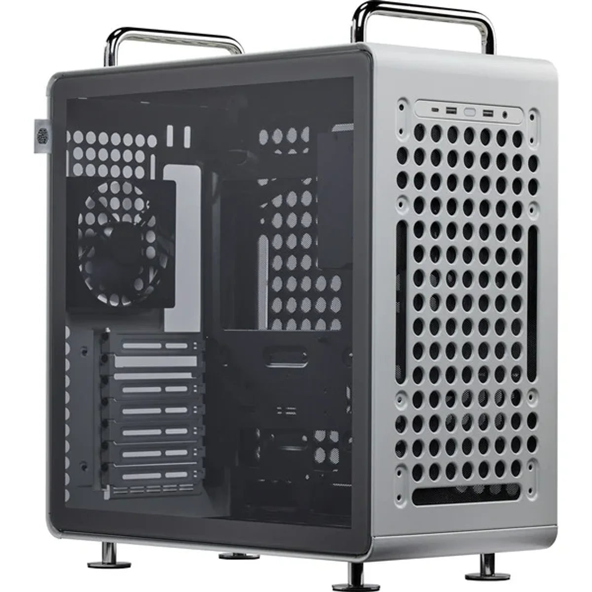 Cooler Master Qube 540 ATX fenêtre en verre — Pierre de lune — vue principale