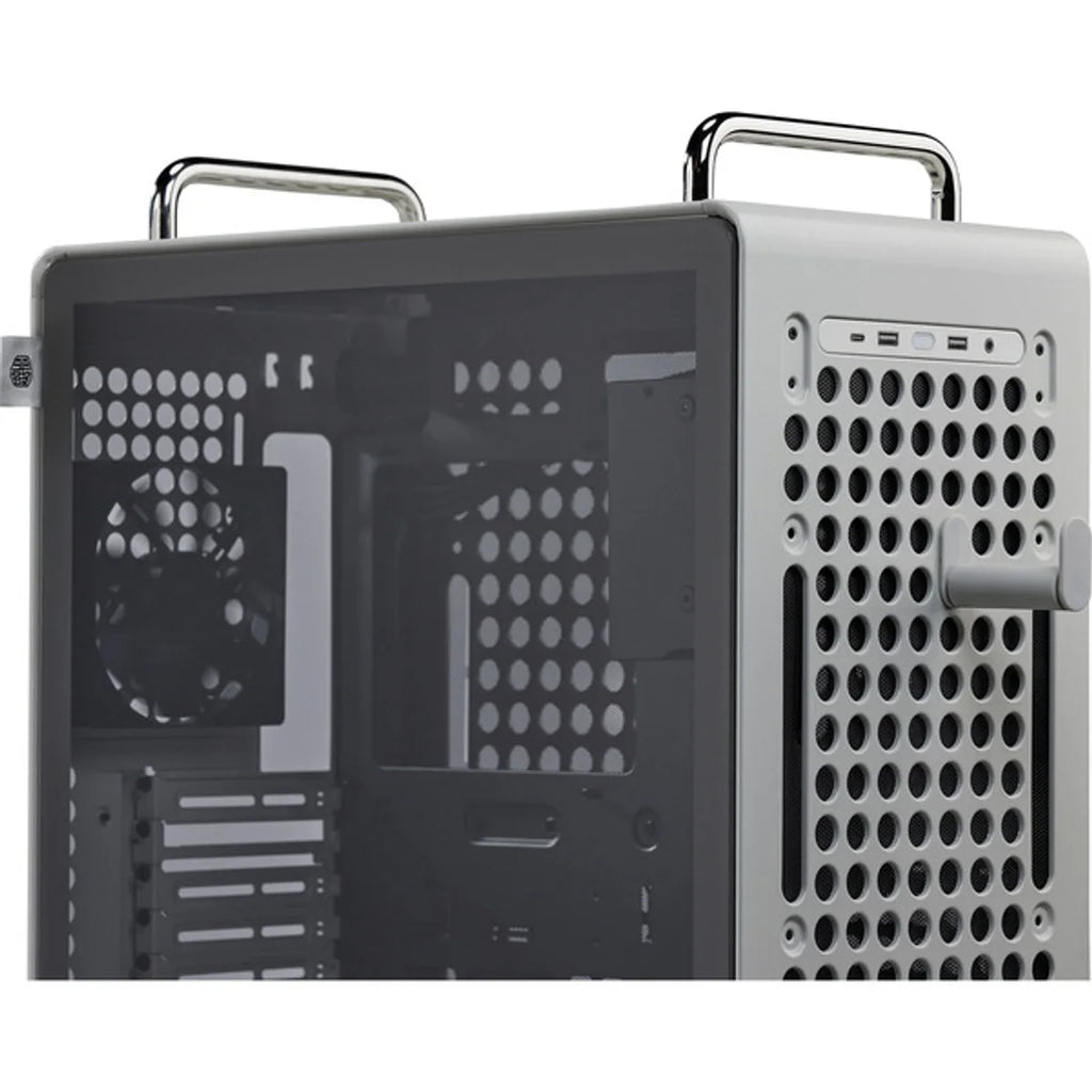 Cooler Master Qube 540 ATX fenêtre en verre — Pierre de lune — vue 9