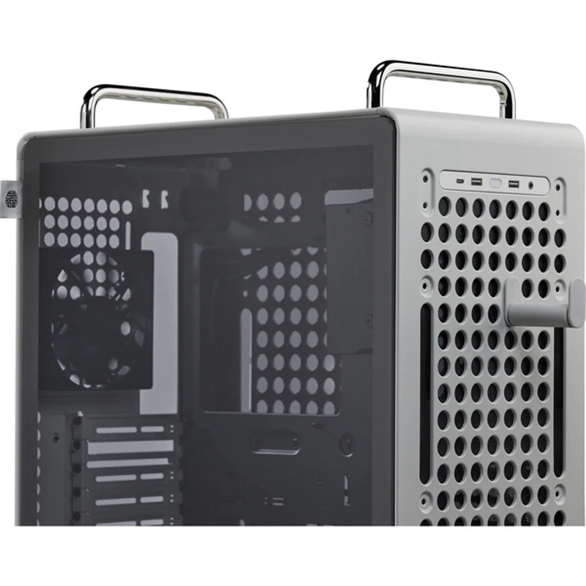 Cooler Master Qube 540 ATX fenêtre en verre — Pierre de lune — vue 9