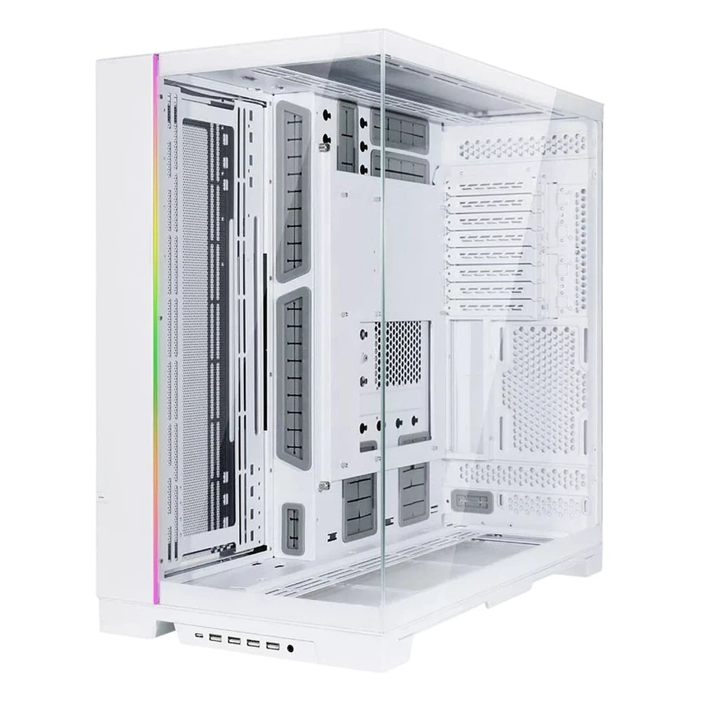 Lian Li O11 Dynamic Evo XL — Blanc — vue 3