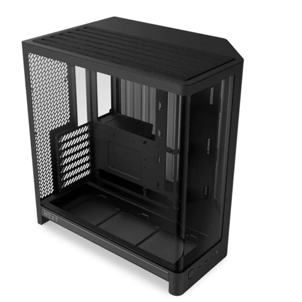 NZXT H6 2026 Moyen Tour Airflow fenêtre en verre — Noir — vue 2