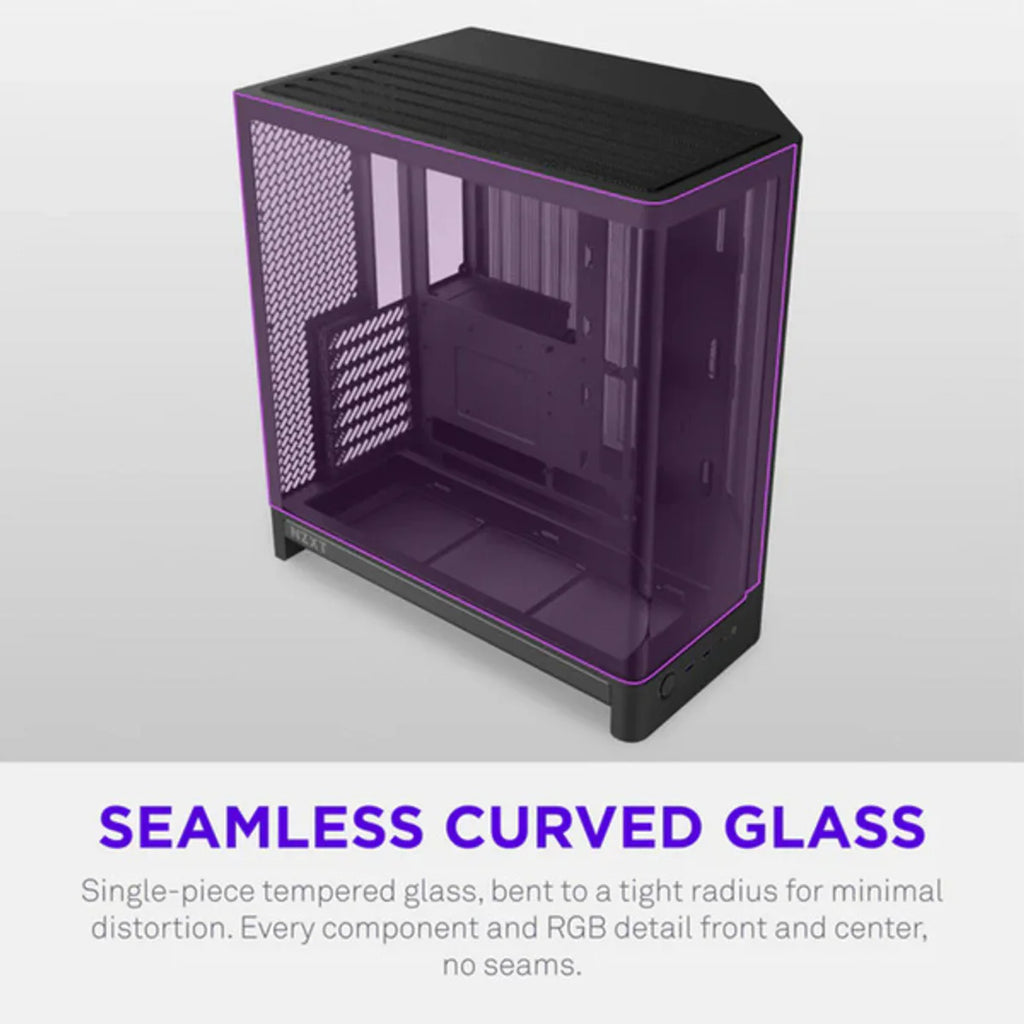 NZXT H6 2026 Moyen Tour Airflow fenêtre en verre — Noir — vue 5