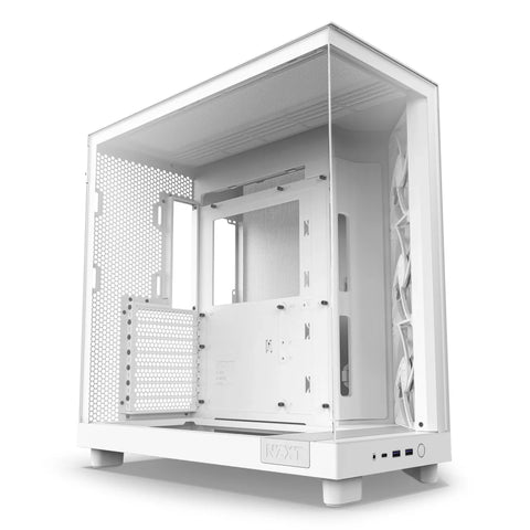 NZXT H6 2026 Moyen Tour Airflow fenêtre en verre — Blanc — vue principale
