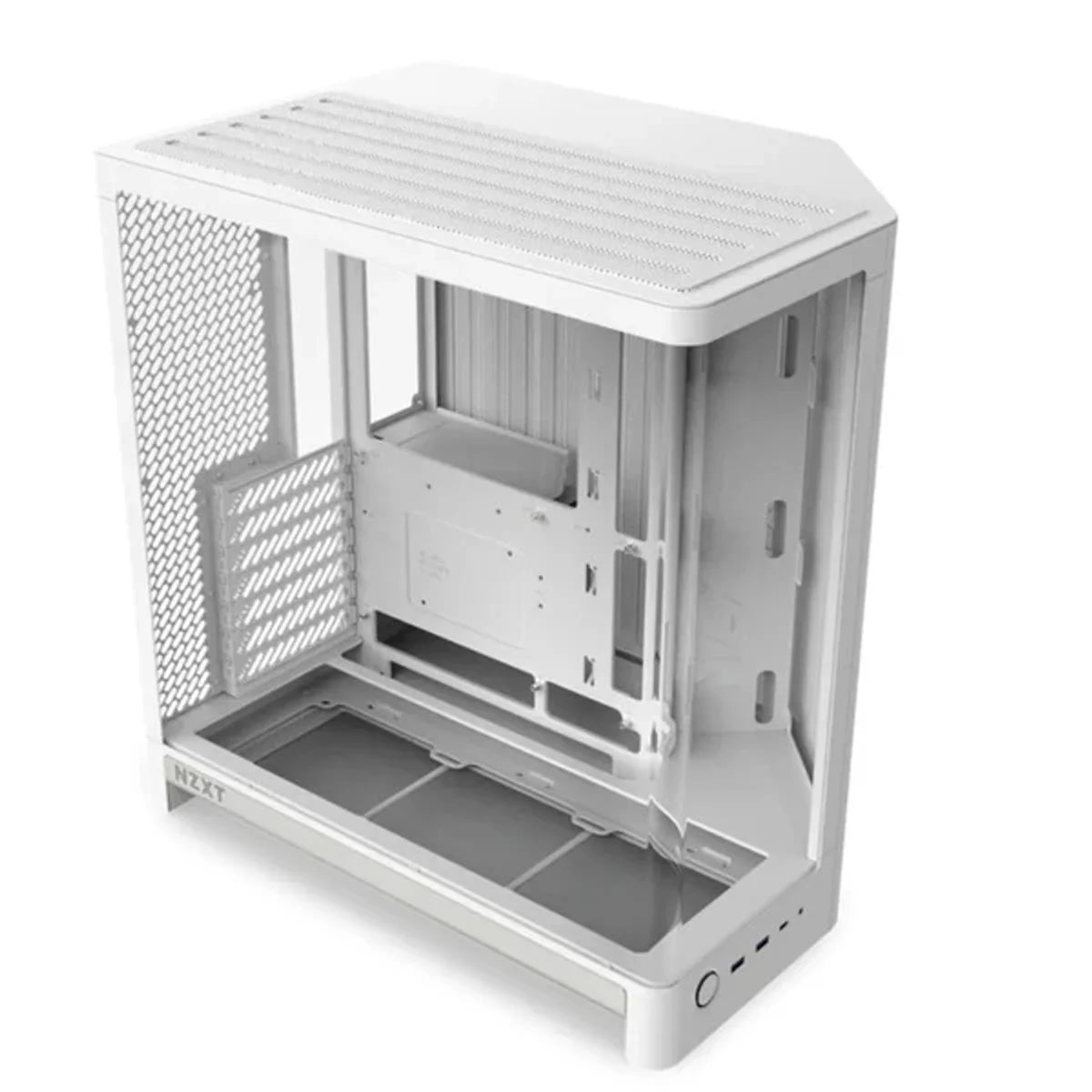NZXT H6 2026 Moyen Tour Airflow fenêtre en verre — Blanc — vue 2
