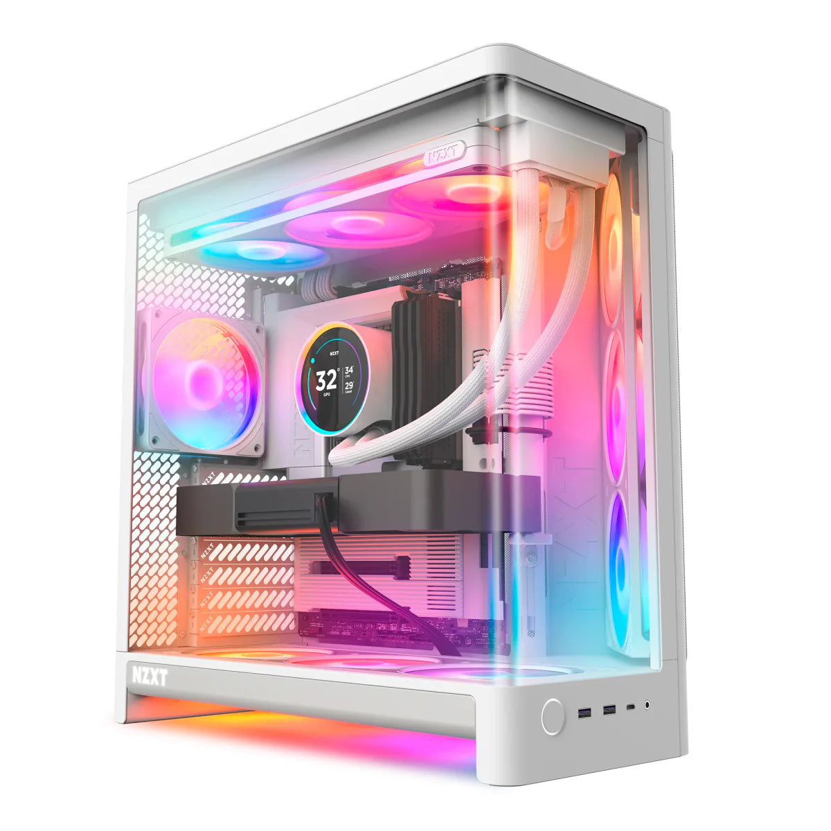 NZXT H6 RGB+ 2026 Moyen Tour Airflow fenêtre en verre — Noir — vue principale