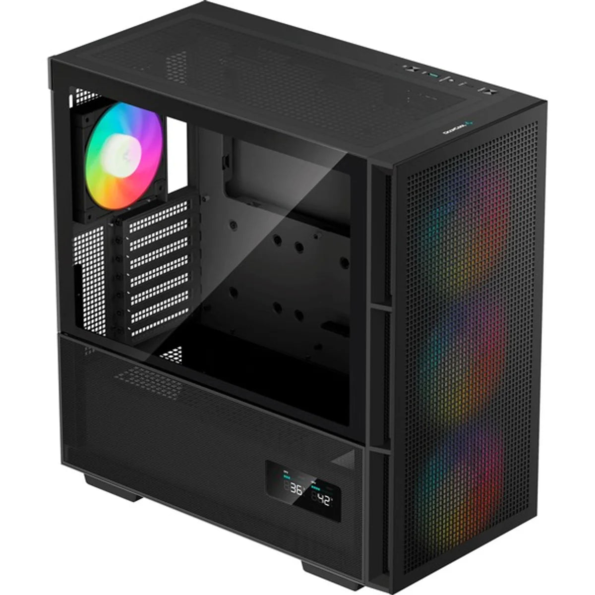 DeepCool CH560 Digital Noir verre trempé — vue 2