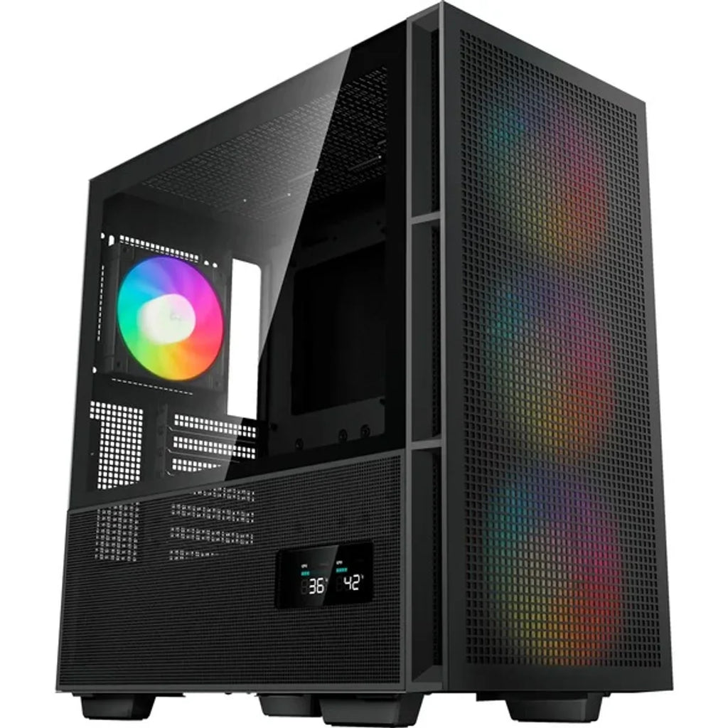 DeepCool CH560 Digital Noir verre trempé — vue 3