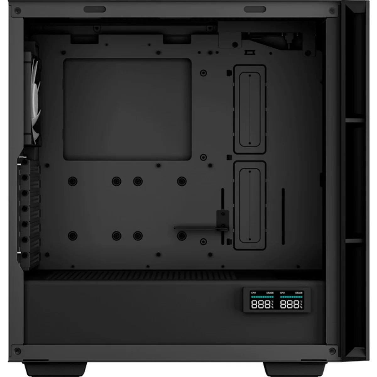 DeepCool CH560 Digital Noir verre trempé — vue 7