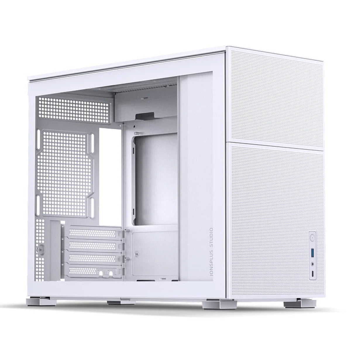 Jonsbo D31 MESH Micro-ATX, verre trempé - Blanc — vue principale
