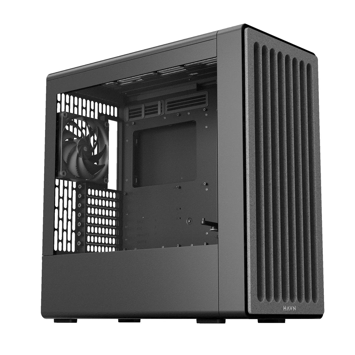 HAVN BF 360 Flow Moyen Tour, E-ATX, verre trempé - Blanc — vue principale