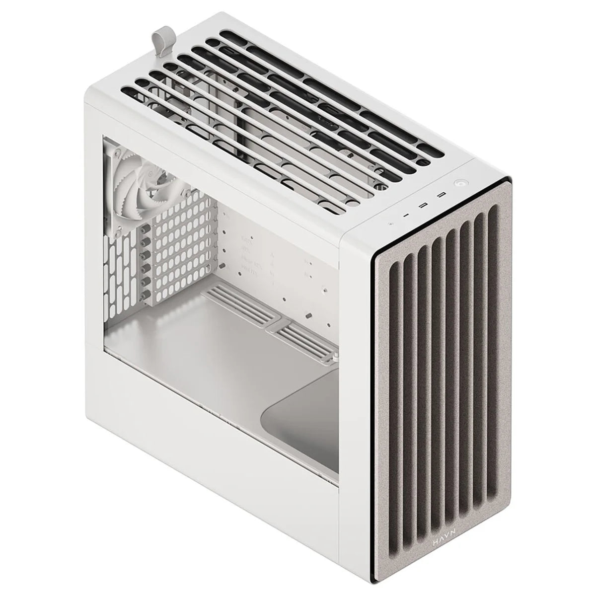 HAVN BF 360 Flow Moyen Tour, E-ATX, verre trempé - Blanc — vue 5