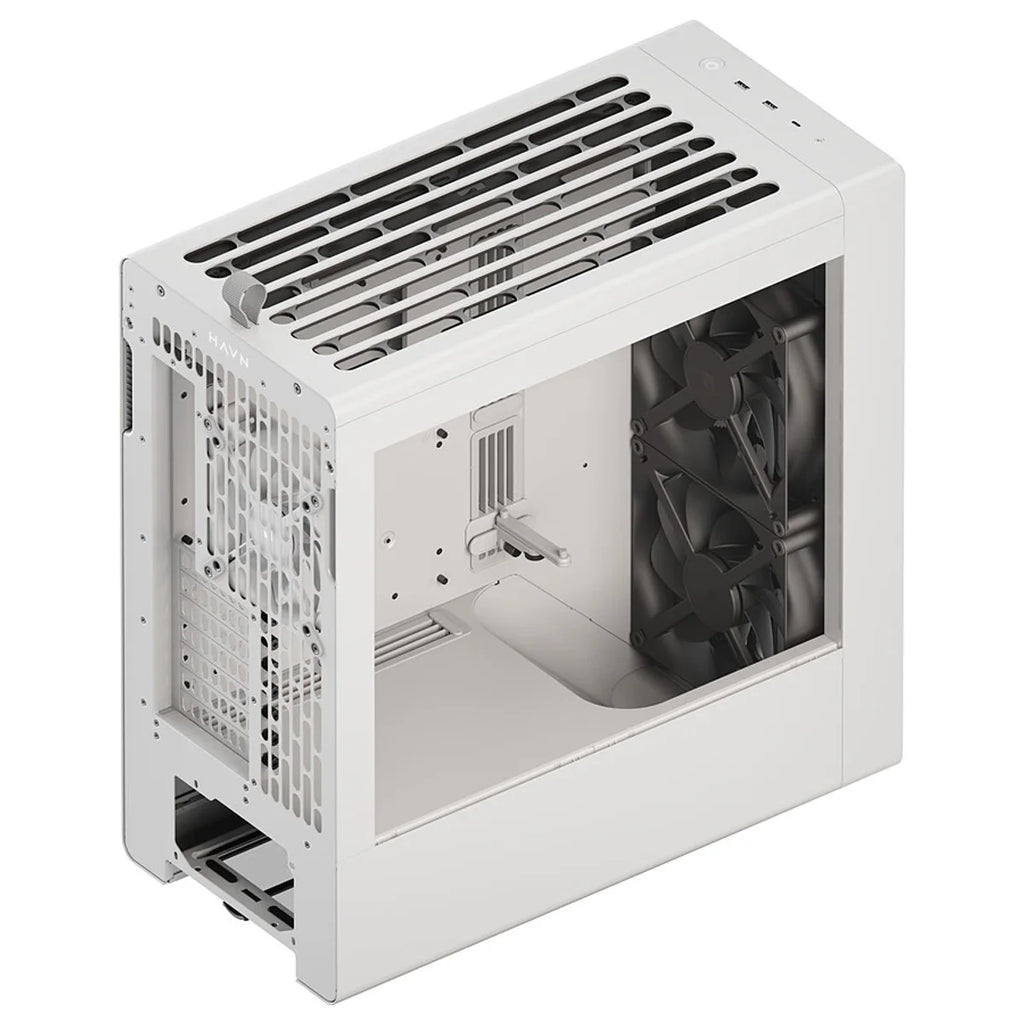HAVN BF 360 Flow Moyen Tour, E-ATX, verre trempé - Blanc — vue 6