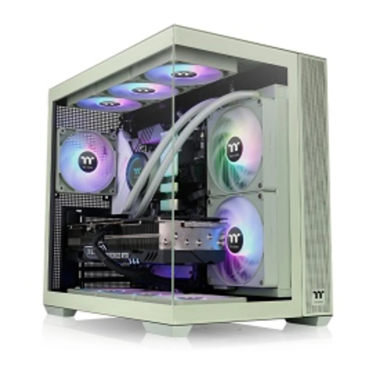 Thermaltake View 380 TG ARGB — Vert matcha — vue principale