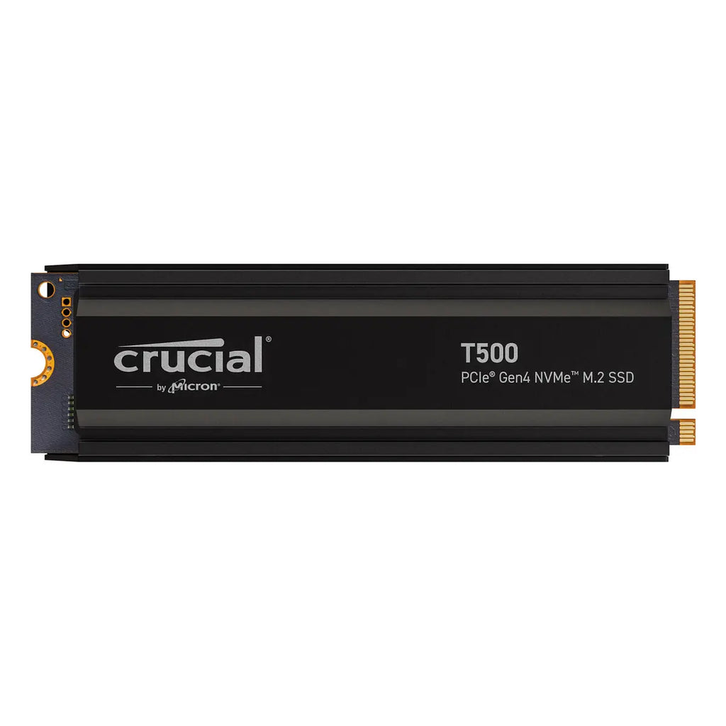 Crucial T500 4 To — SSD M.2 2280 avec dissipateur — vue 1
