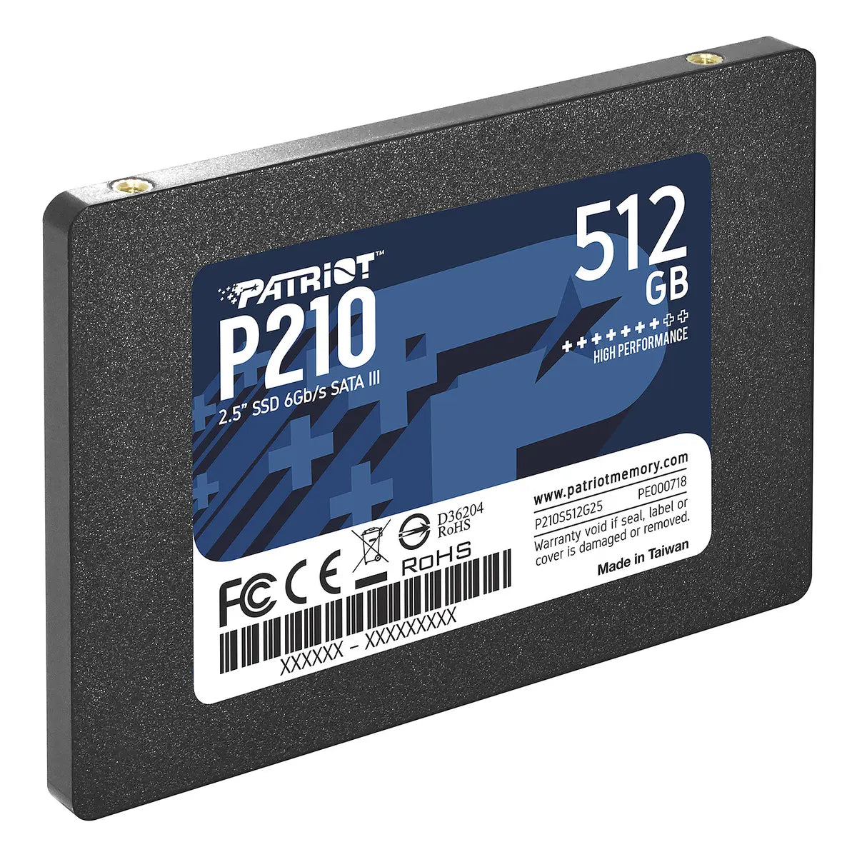 Patriot P210 512 Go — SSD 2,5 pouces — vue 5