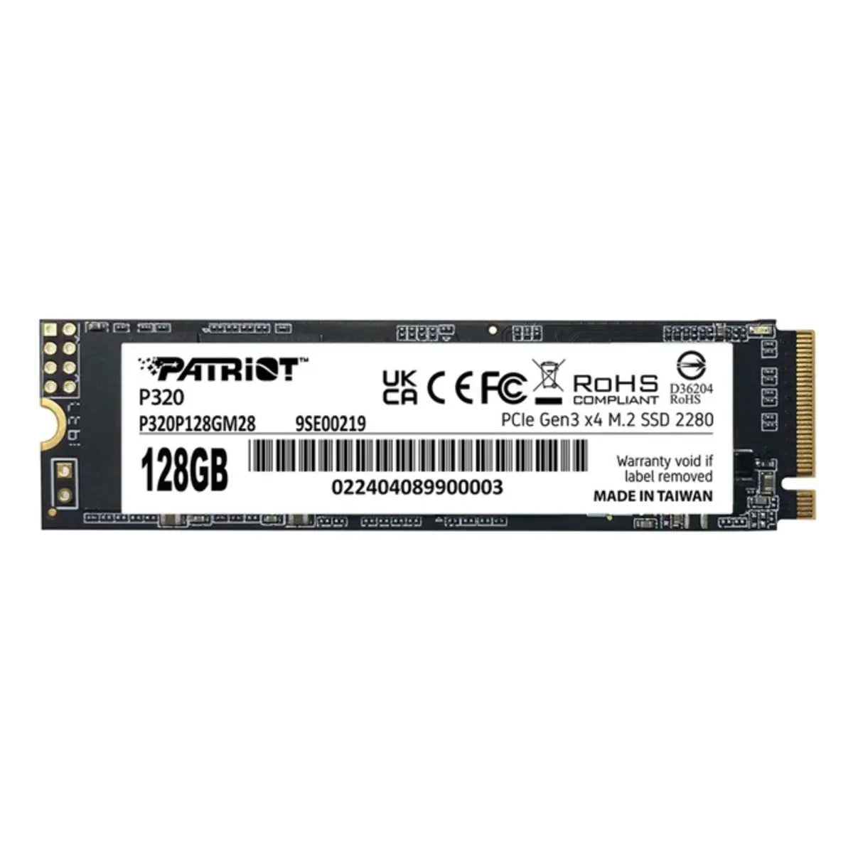 Patriot P320 128 Go — SSD M.2 2280 — vue 2