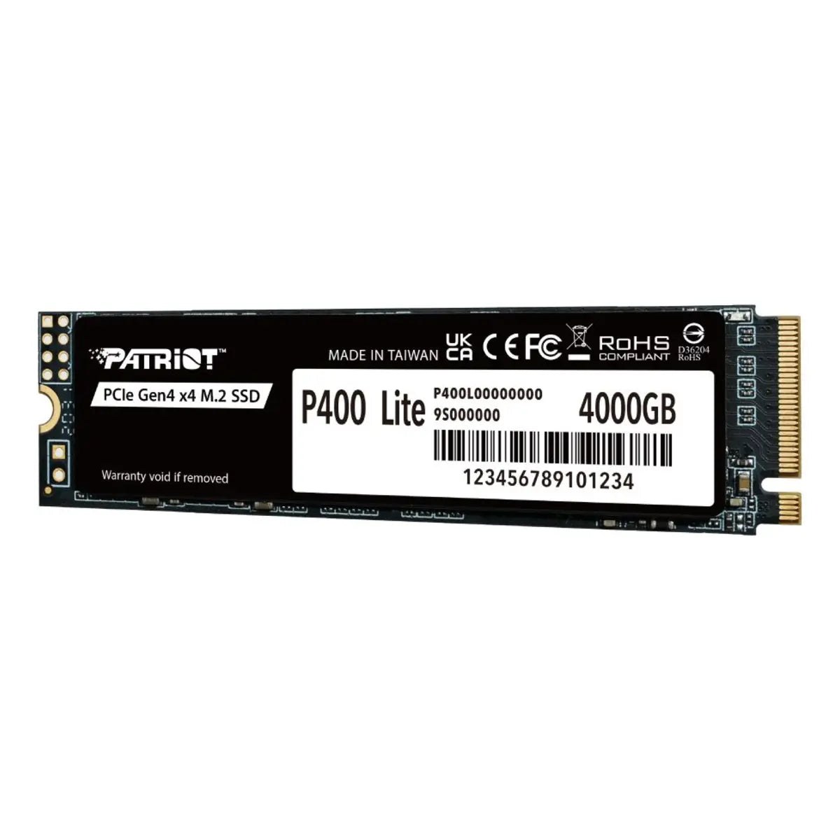 Patriot P400 Lite — SSD M.2 2280 — vue 1