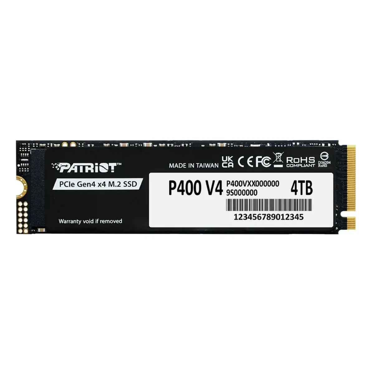 Patriot P400 V4 — SSD M.2 2280 — vue 1