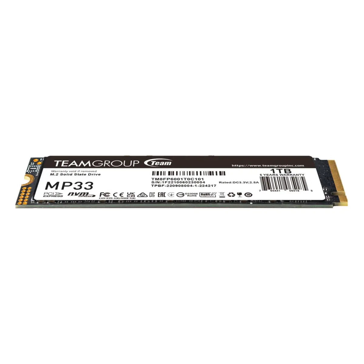 TeamGroup MP33 1 To — SSD M.2 2280 — vue 2