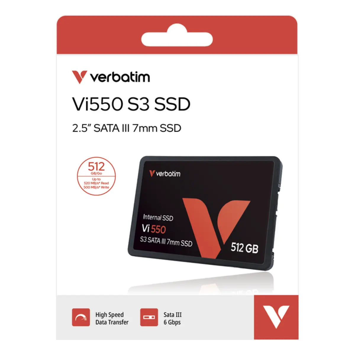 Verbatim Vi550 S3 512 Go — SSD 2,5 pouces — vue 7