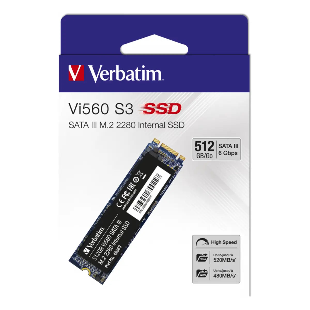 Verbatim Vi560 S3 512 Go — SSD M.2 2280 — vue 11