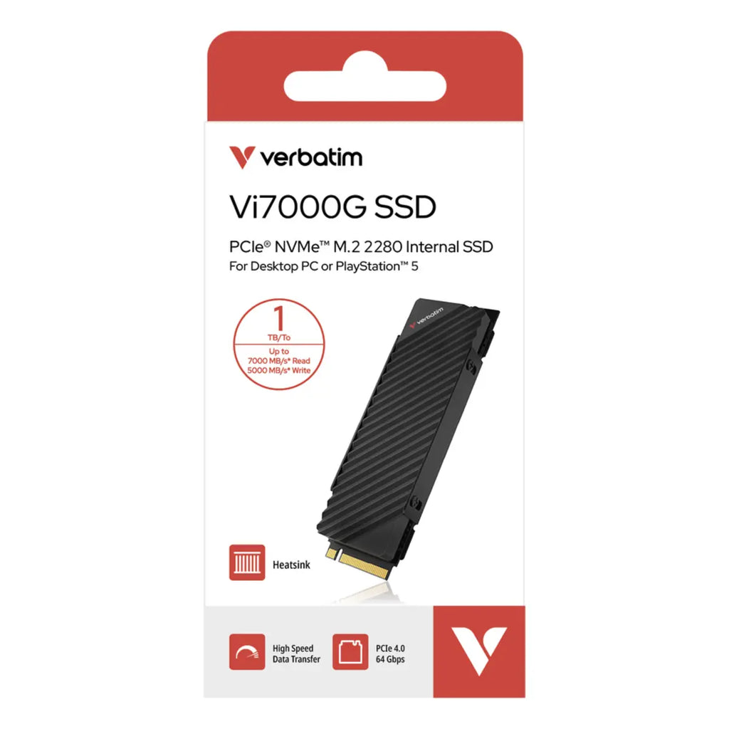 Verbatim Vi7000G 1 To — SSD M.2 2280 avec dissipateur — vue 1