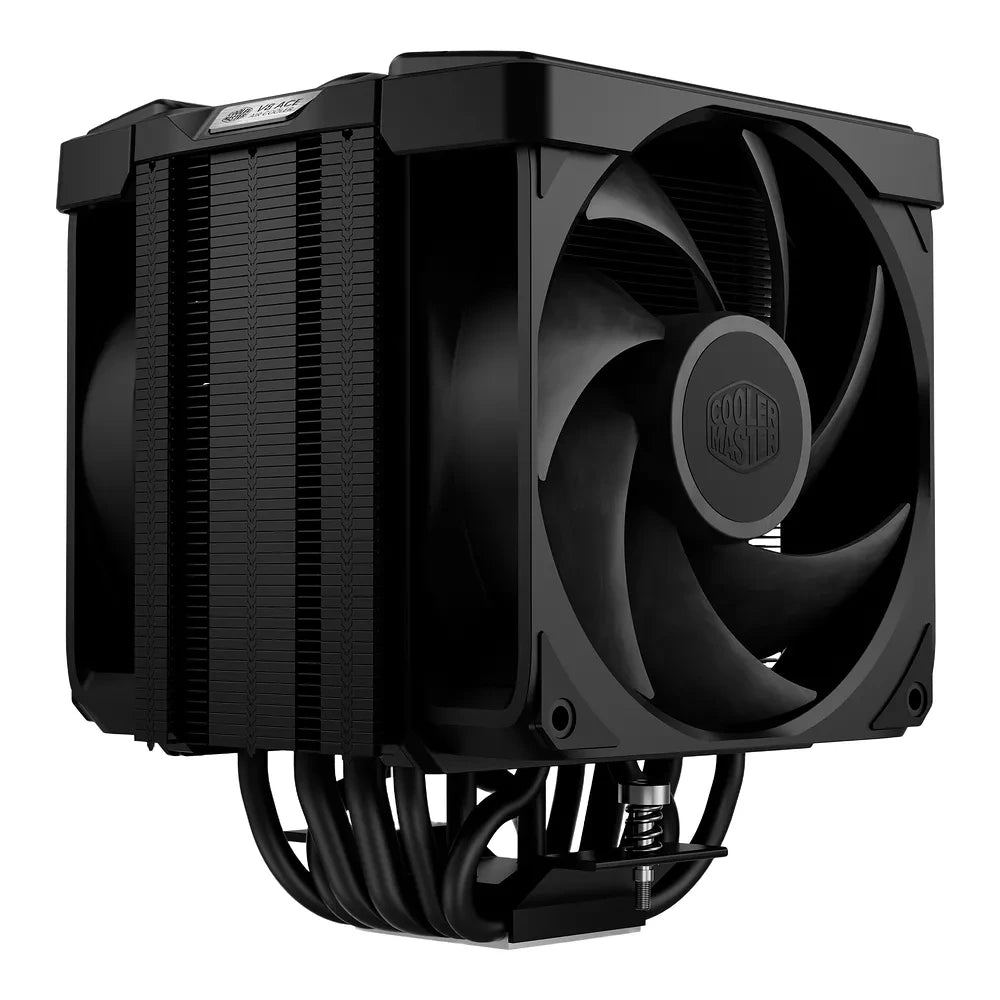 Cooler Master V8 Ace 3DHP AMD – Noir — vue produit 2 du ventirad CPU sur fond blanc — réf. MAM-T6HA-225PK-RB