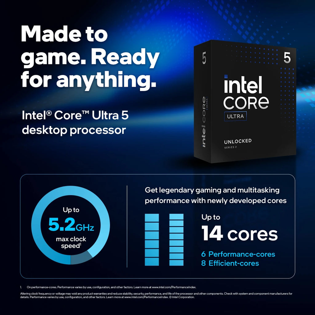 Intel Core Ultra 5 245K – processeur Intel LGA1851, vue produit 3