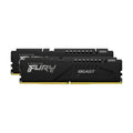 Kingston FURY Beast 16 Go (2×8 Go) DDR5-5600 CL36 Noir — KF556C36BBEK2-16 – vue principale carrée sur fond blanc montrant les 2 barrettes du kit