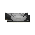 Kingston FURY Renegade 32 Go (2×16 Go) DDR4-3600 CL16 Noir — KF436C16RB12K2/32 – vue principale carrée sur fond blanc montrant les 2 barrettes du kit