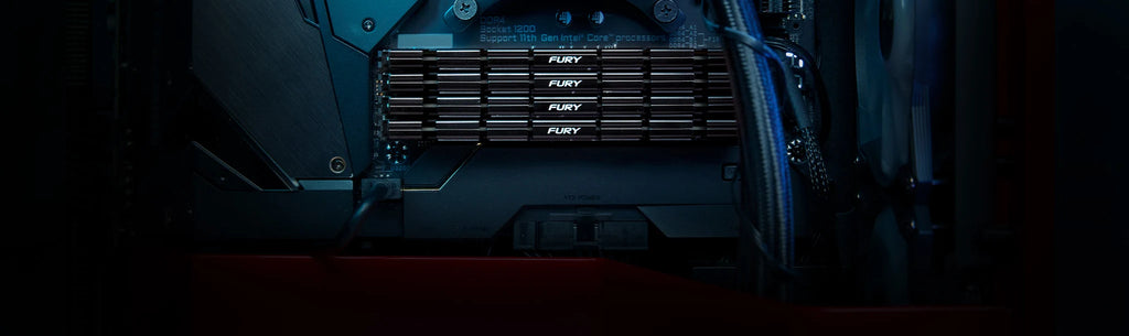 Kingston FURY Renegade 8 Go DDR4-3200 CL16 Noir — KF432C16RB2/8 – Kingston FURY Renegade DDR4 avec profils d’overclocking Intel XMP