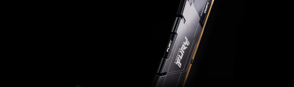 Kingston FURY Renegade 8 Go DDR4-3200 CL16 Noir — KF432C16RB2/8 – Mémoire Kingston FURY Renegade DDR4 installée sur une carte mère