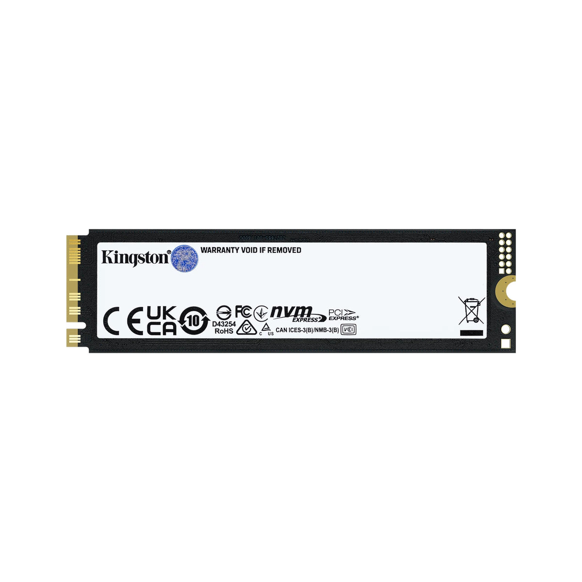 Kingston FURY Renegade G5 4 To — vue produit 2 du SSD sur fond blanc carré — réf. SFYR2S/4T0