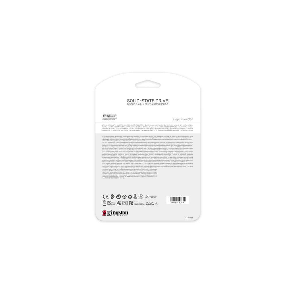 Kingston KC3000 512 Go — vue produit 5 du SSD sur fond blanc carré — réf. SKC3000S/512G