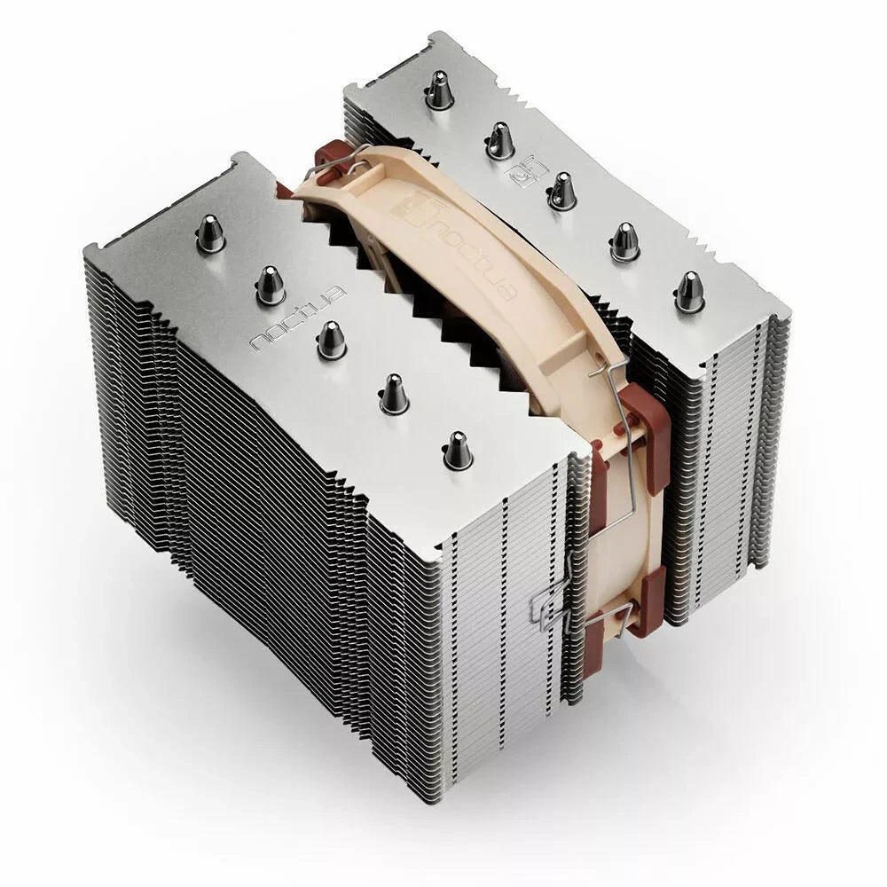 Noctua NH-D12L — vue produit 4 du ventirad CPU sur fond blanc — réf. NH-D12L