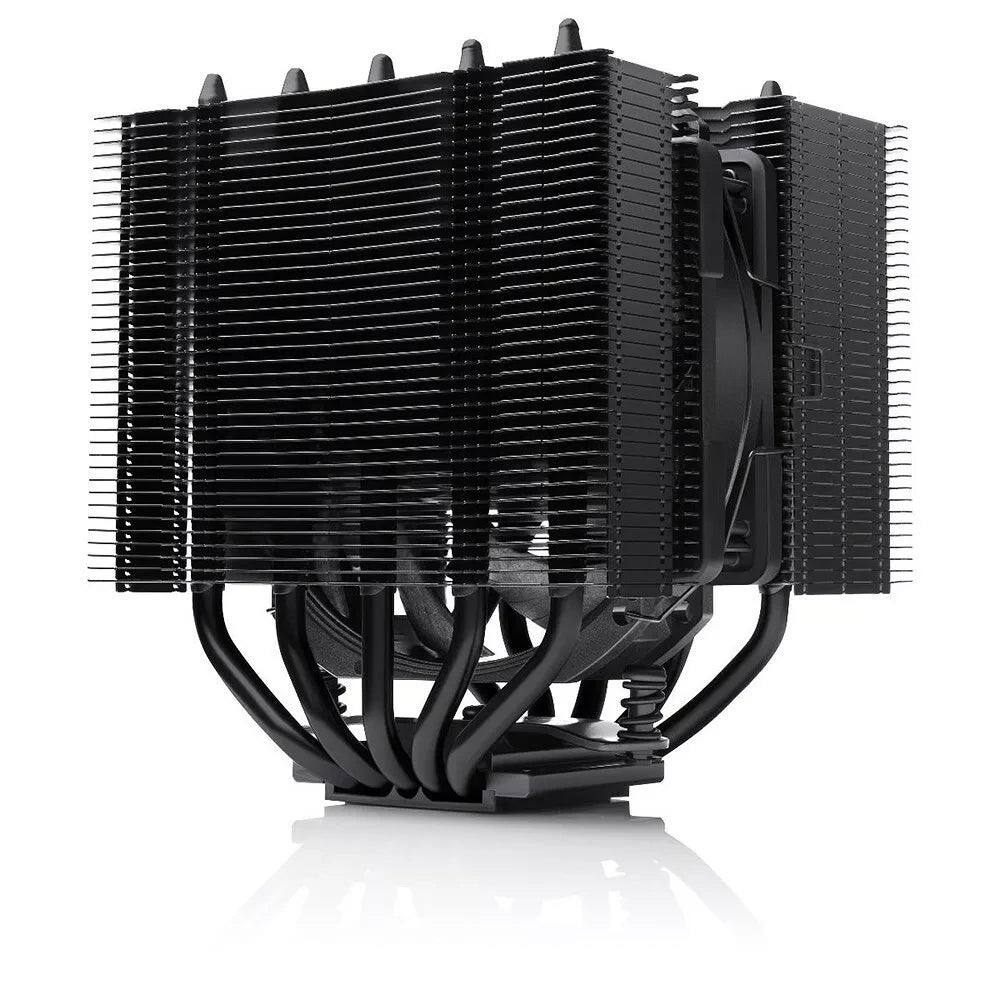 Noctua NH-D12L chromax.black — vue principale du ventirad CPU sur fond blanc — réf. NH-D12L CHROMAX.BLACK