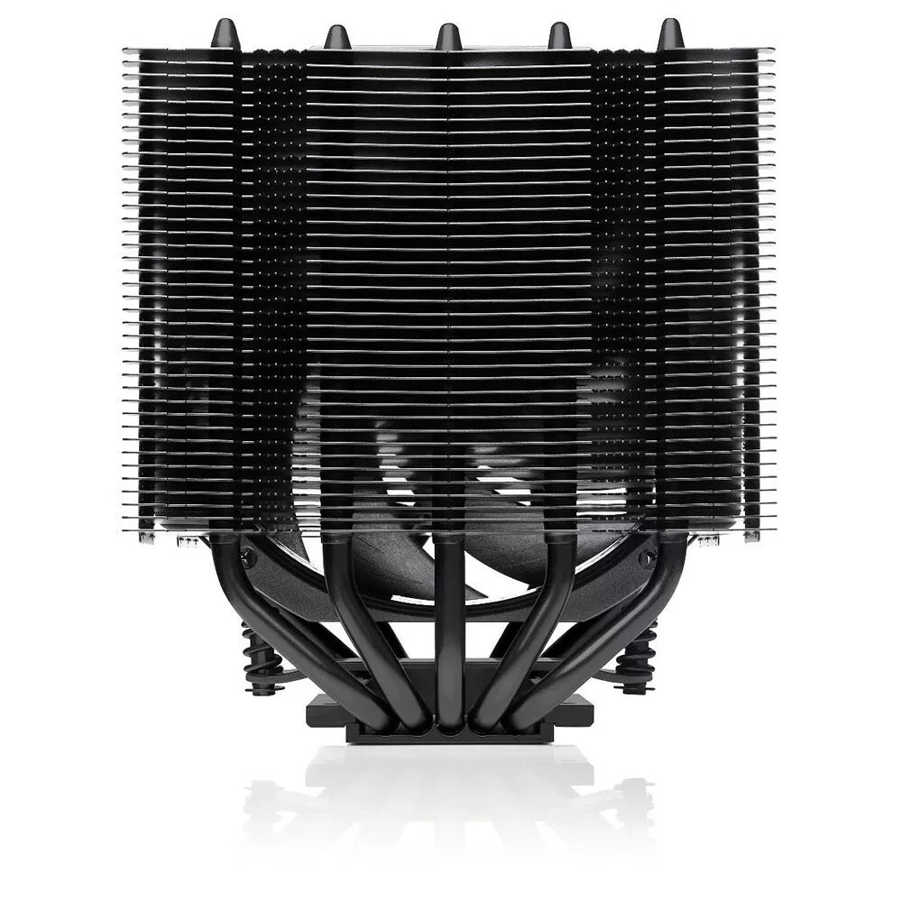 Noctua NH-D12L chromax.black — vue produit 2 du ventirad CPU sur fond blanc — réf. NH-D12L CHROMAX.BLACK