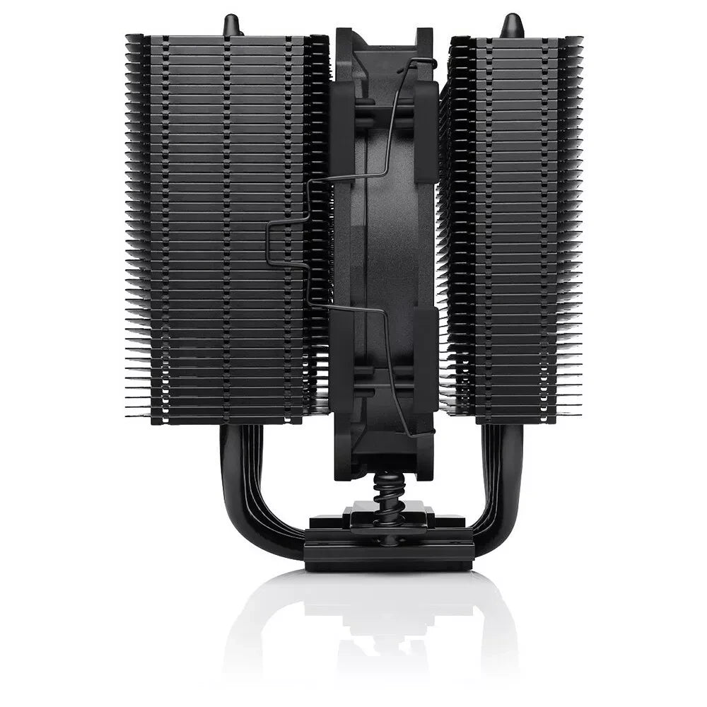 Noctua NH-D12L chromax.black — vue produit 3 du ventirad CPU sur fond blanc — réf. NH-D12L CHROMAX.BLACK