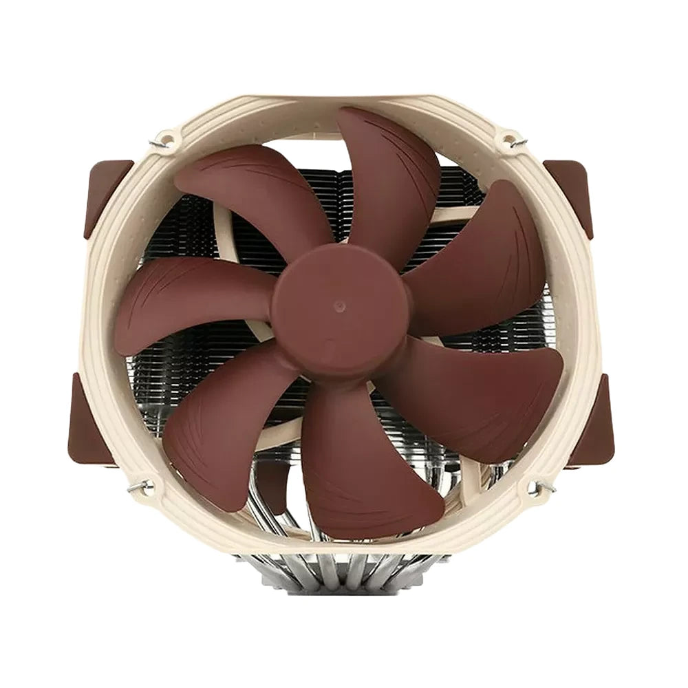 Noctua NH-D15 — vue produit 3 du ventirad CPU sur fond blanc — réf. NH-D15