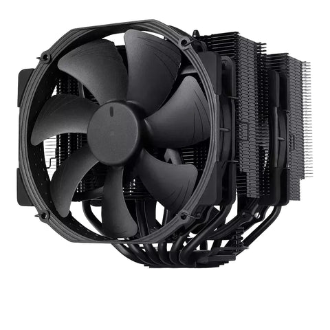 Noctua NH-D15 chromax.black — vue principale du ventirad CPU sur fond blanc — réf. NH-D15-CHROMAX-BLACK