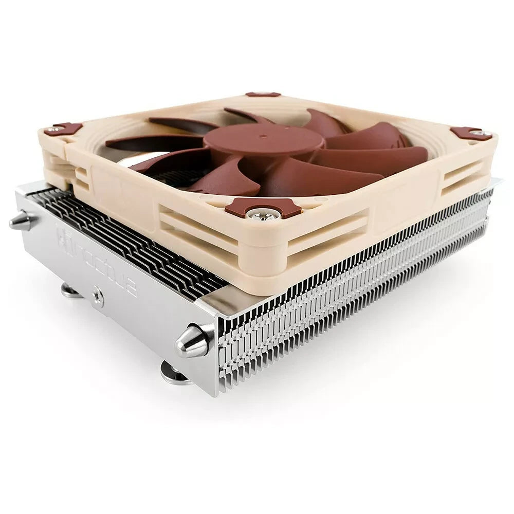 Noctua NH-L9a-AM4 — vue principale du ventirad CPU sur fond blanc — réf. NH-L9A-AM4