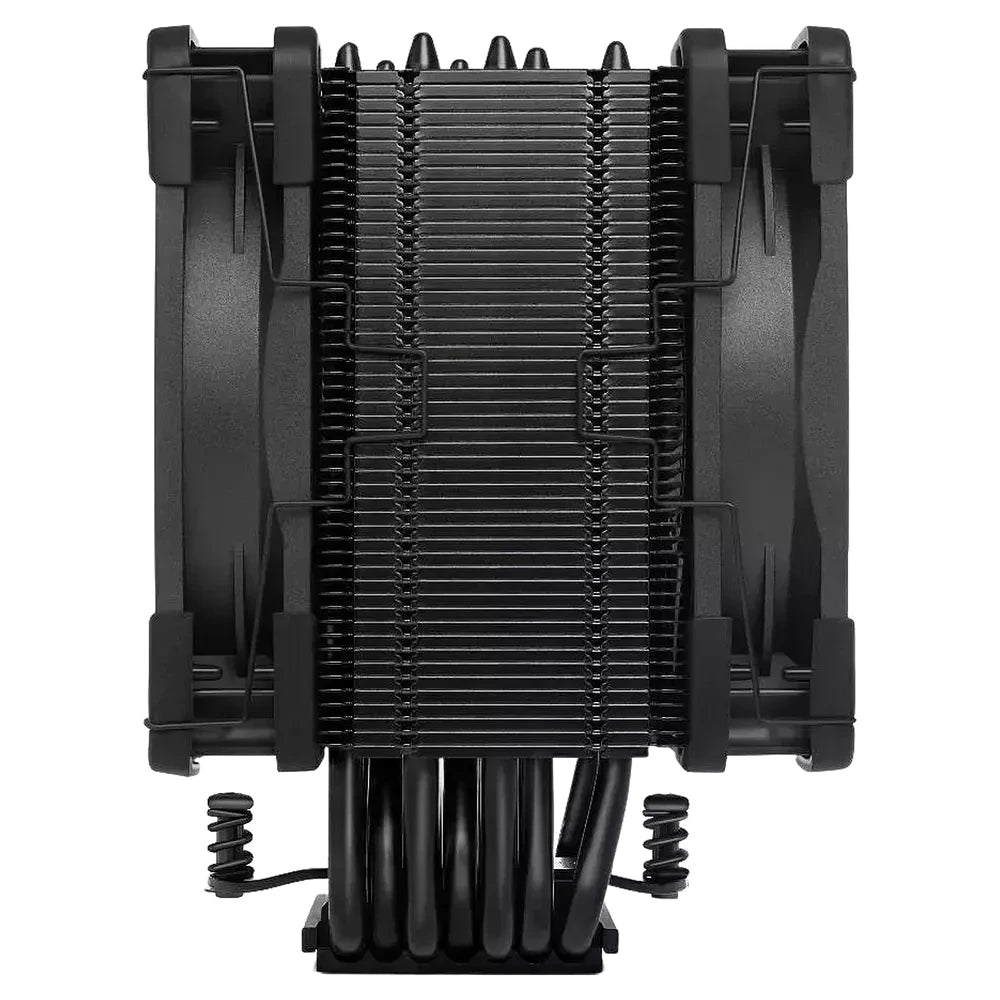 Noctua NH-U12A chromax.black — vue produit 3 du ventirad CPU sur fond blanc — réf. NH-U12A CHROMAX.BLACK