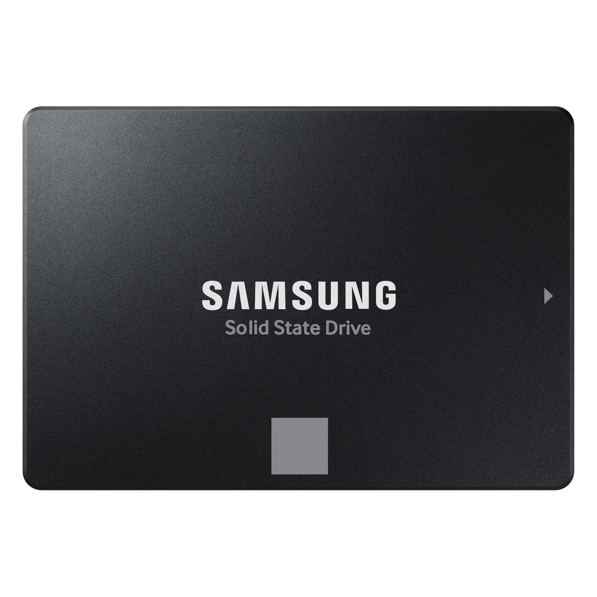 Samsung 870 EVO 1 To — vue principale du SSD SATA 2,5 pouces sur fond blanc carré — réf. MZ-77E1T0B/EU