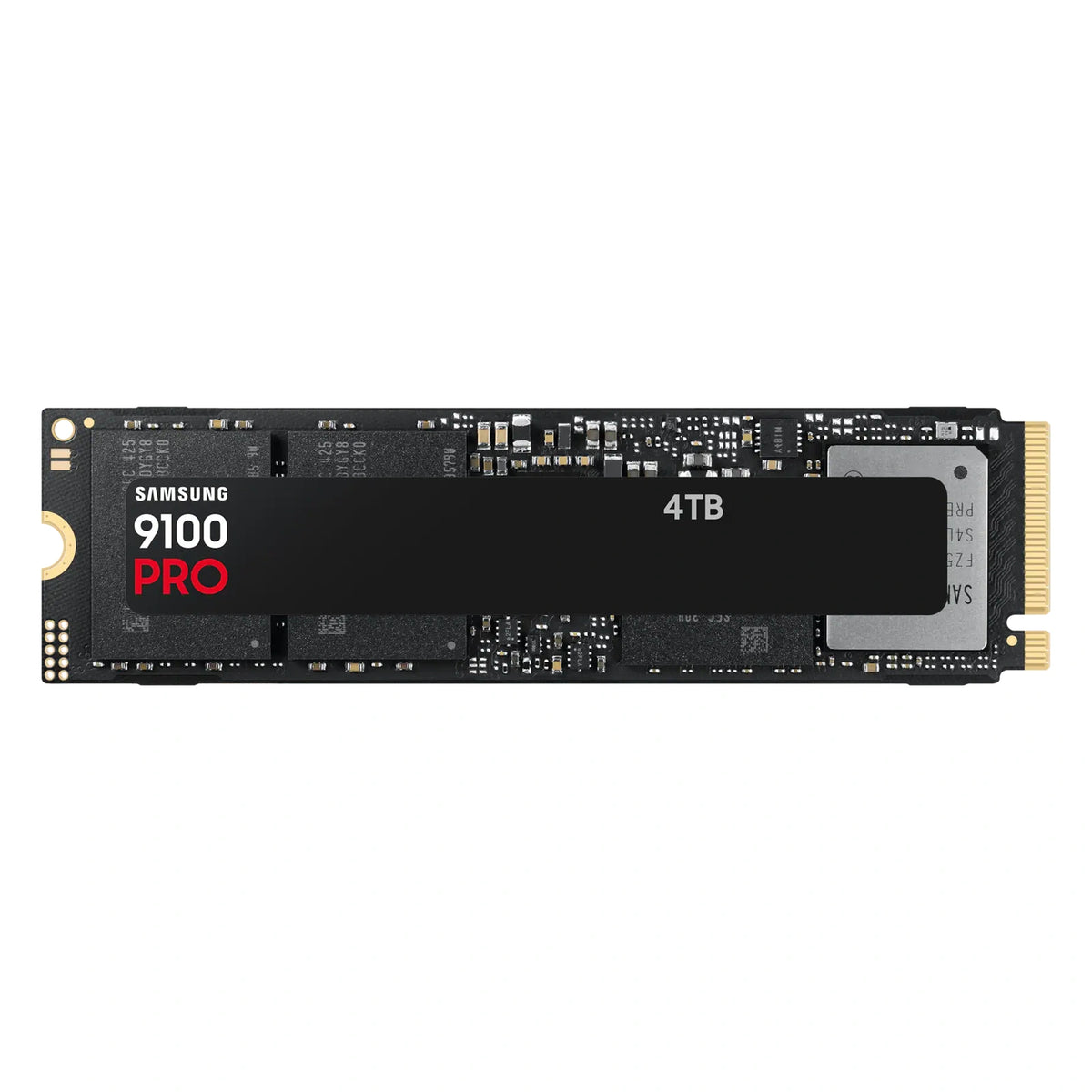 Samsung 9100 PRO 4 To — vue principale du SSD M.2 NVMe PCIe 5.0 x4 sur fond blanc carré — réf. MZ-VAP4T0BW