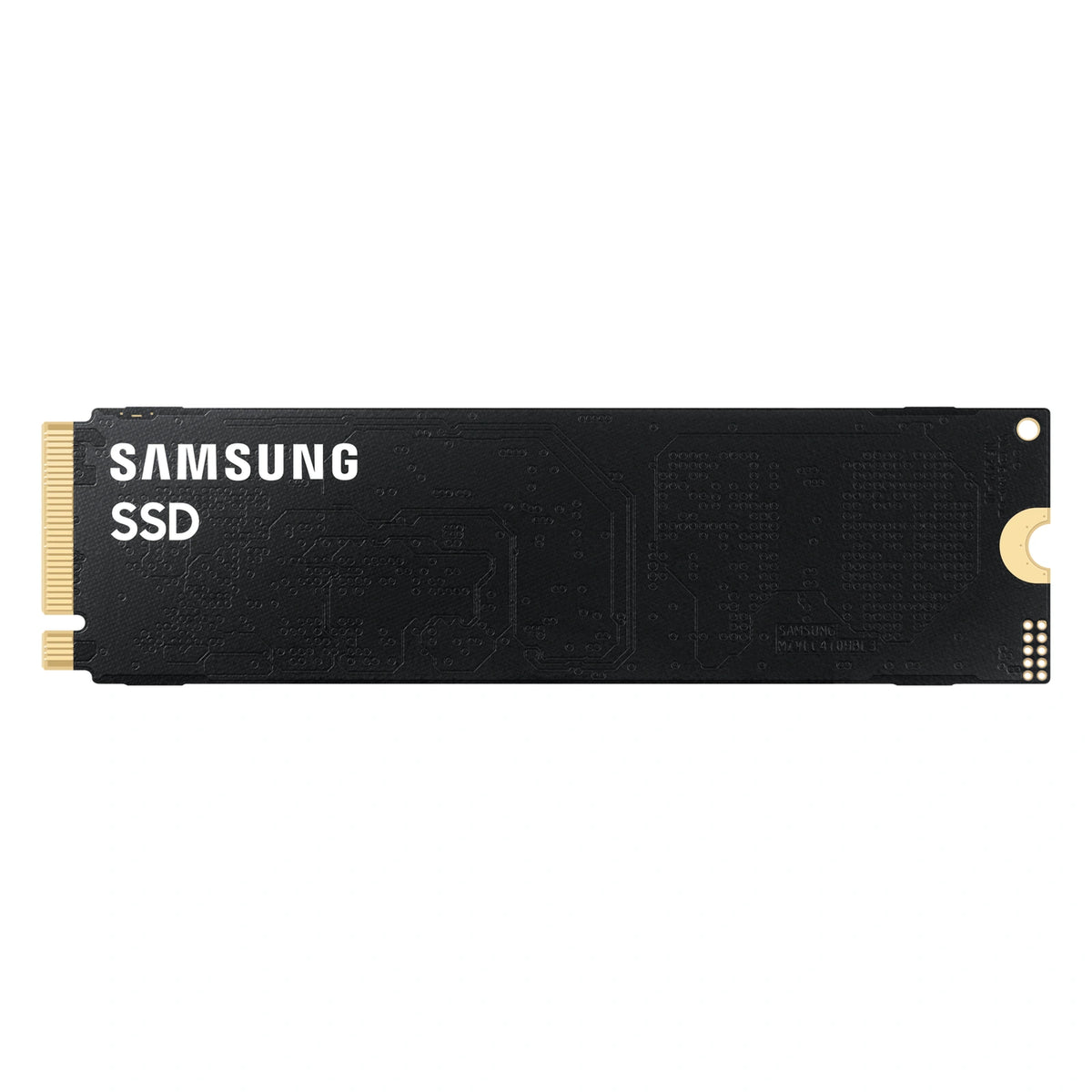 Samsung 9100 PRO 4 To — vue arrière du SSD M.2 NVMe PCIe 5.0 x4 sur fond blanc carré — réf. MZ-VAP4T0BW