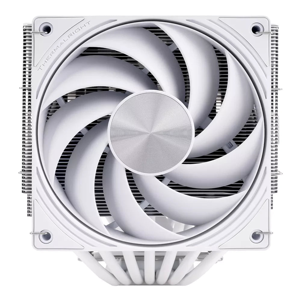 Thermalright Frost Tower 140 – Blanc — vue produit 2 du ventirad CPU sur fond blanc — réf. FRTOW140WH