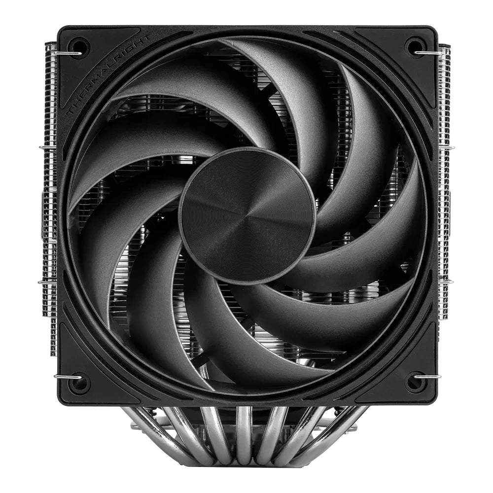Thermalright Frost Tower 140 – Noir — vue produit 2 du ventirad CPU sur fond blanc — réf. FRTOW140BK