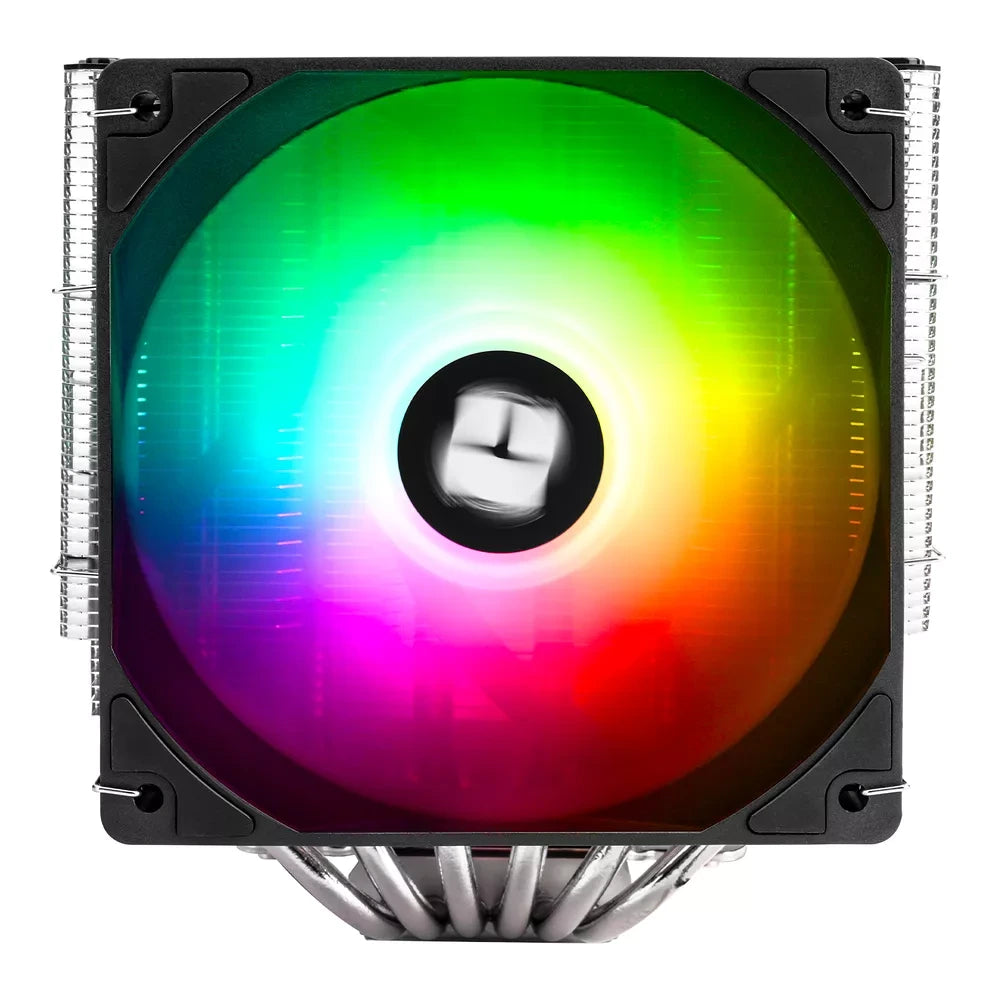Thermalright Peerless Assassin 140 SE ARGB – Noir — vue produit 2 du ventirad CPU sur fond blanc — réf. PA140SEAR